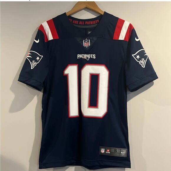 NFL Nike patriots Mac Jones 10 blue jersey - Picture 1 of 10